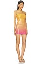 view 2 of 4 Odezza Strapless Mini Dress in Orange Sunset