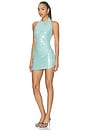view 3 of 4 Minkah Mini Dress in Seafoam Green