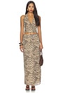 view 1 of 4 Avalon Maxi Skirt Set in Zebra