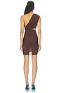 view 4 of 3 Juliet Mini Dress in Dark Brown