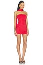 view 4 of 5 Eden Strapless Mini Dress in Red