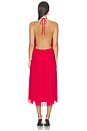 view 4 of 3 Nossa Backless Midi Dress in Red