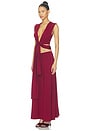 view 2 of 3 ENSEMBLE JUPE AZURA in Burgundy