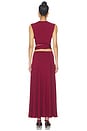 view 4 of 3 ENSEMBLE JUPE AZURA in Burgundy