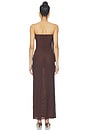 view 4 of 3 Mavro Strapless Maxi Dress in Dark Brown