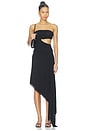 view 1 of 4 Janae Strapless Midi Dress in Black
