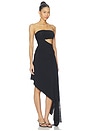 view 2 of 4 Janae Strapless Midi Dress in Black