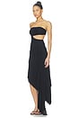 view 4 of 4 Janae Strapless Midi Dress in Black