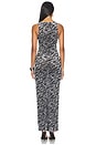 view 4 of 3 Daranna Maxi Dress in Zebra Burnout