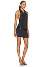 view 2 of 4 Penelopy Halter Mini Dress in Black