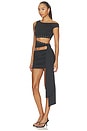 view 4 of 5 Collette Mini Skirt Set in Black