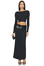 view 1 of 4 Yara Maxi Skirt Set in Black