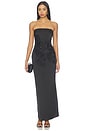 view 1 of 5 Angel Strapless Gown in Black
