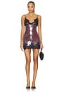 view 1 of 4 Lyra Mini Dress in Burgundy