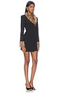 view 2 of 3 Franceska Mini Dress in Black Leopard