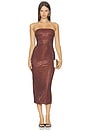view 1 of 4 Josephine Midi Dress in Brown