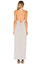 view 3 of 4 Kamari Satin Maxi Dress in White Polka Dot