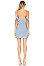 view 3 of 3 Jeanie Flutter Sleeve Dress in Dusty Blue