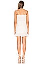 view 3 of 3 ROBE COURTE CAROLINE in Nude & White