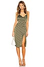 view 1 of 3 Rachelle Midi Dress in Olive & White