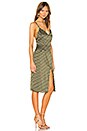 view 2 of 3 Rachelle Midi Dress in Olive & White