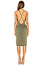 view 3 of 3 Rachelle Midi Dress in Olive & White