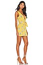 view 2 of 3 Lacey Mini Dress in Yellow Floral