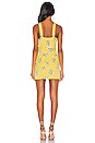 view 3 of 3 Lacey Mini Dress in Yellow Floral