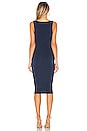 view 3 of 3 Carlina Square Neck Dress in Navy Blue
