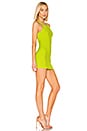 view 2 of 3 Alexia Ribbed Mini Dress in Lime Green