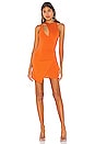view 1 of 3 Cecily Cut Out Dress in Tangerine