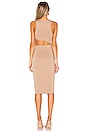 view 3 of 3 x Chantel Jeffries Jewel Midi Dress in Nude