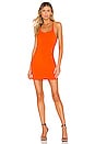 view 2 of 3 Emily Tie Back Dress in Orange