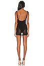 view 3 of 3 MINIVESTIDO CON TRANSPARENCIAS SERENA in Black