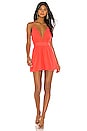 view 1 of 3 Lani Plunge Mini Dress in Coral