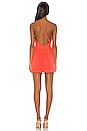 view 3 of 3 Lani Plunge Mini Dress in Coral