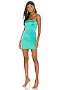 view 2 of 3 Nory Zip Back Mini Dress in Teal