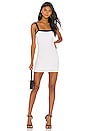 view 1 of 3 Arri Contrast Trim Dress in White & Black