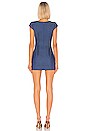 view 3 of 3 Tanya Button Front Mini Dress in Medium Blue Wash