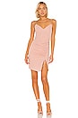view 1 of 3 Zena Ruched Side Dress in Nude