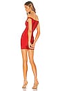view 3 of 4 VESTIDO AJUSTADO CON HOMBROS DESCUBIERTOS JULIE in Red