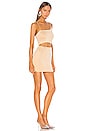 view 2 of 3 ROBE À DÉCOUPES RAVEN in Nude