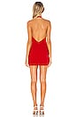 view 3 of 3 Rihanna Twist Halter Dress in Red