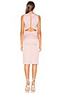 view 3 of 3 ROBE MI-LONGUE ALLY in Pink Gingham