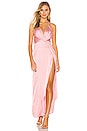 view 1 of 3 Blake High Slit Slip Dress in Pink