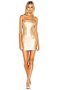 view 1 of 3 Aimee Mini Dress in Gold