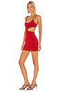 view 3 of 4 Keely Cut Out Dress in red