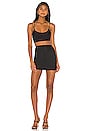 view 1 of 3 Janelle Asymmetrical Skirt Set in Black