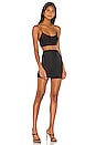 view 2 of 3 Janelle Asymmetrical Skirt Set in Black