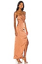 view 2 of 3 Farah Satin Maxi Dress in Copper